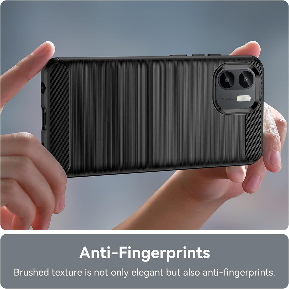 Cover til Xiaomi Redmi A2 / A1, Techsuit, Carbon, Sort