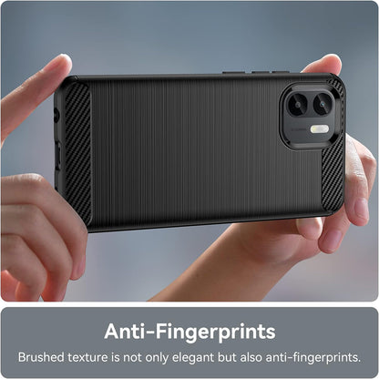 Cover til Xiaomi Redmi A2 / A1, Techsuit, Carbon, Sort