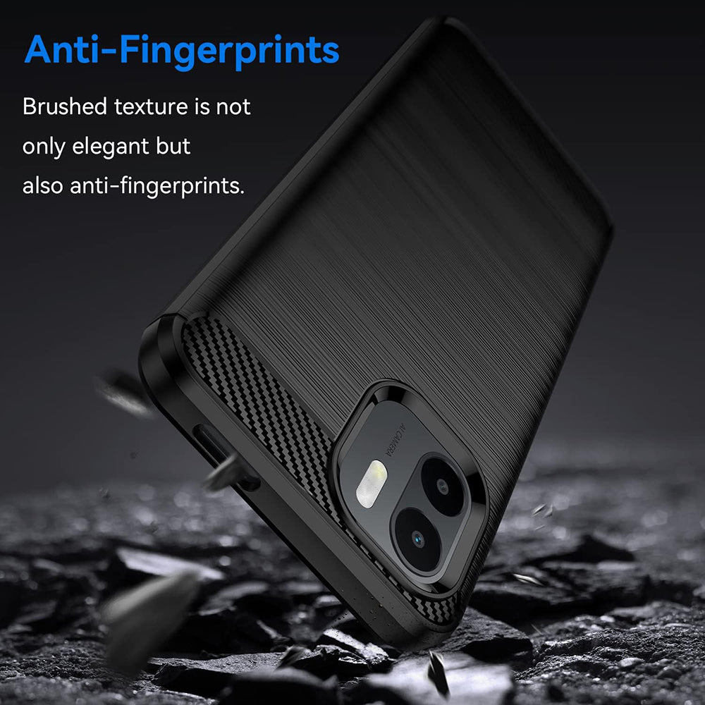Cover til Xiaomi Redmi A2 / A1, Techsuit, Carbon, Sort