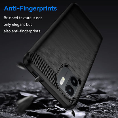 Cover til Xiaomi Redmi A2 / A1, Techsuit, Carbon, Sort