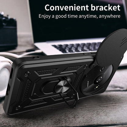 Cover til Xiaomi Redmi A3x / A3, Techsuit, CamShield, Sort