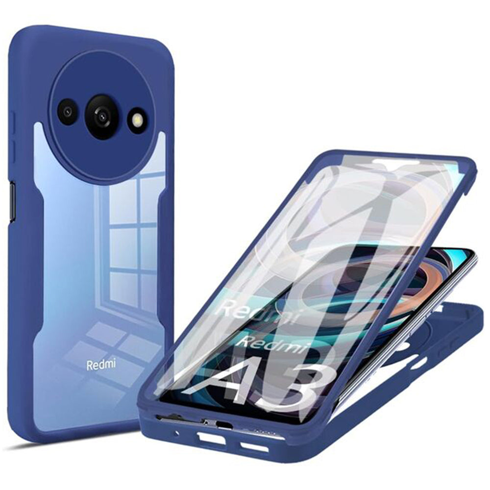 Cover til Xiaomi Redmi A3x / A3, Techsuit, ColorVerse 360, Blå