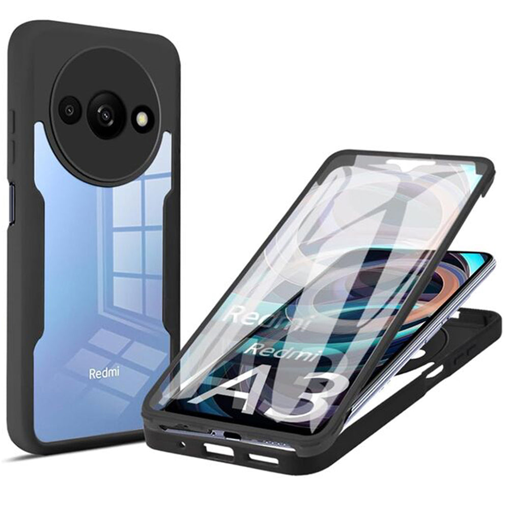 Cover til Xiaomi Redmi A3x / A3, Techsuit, ColorVerse 360, Sort