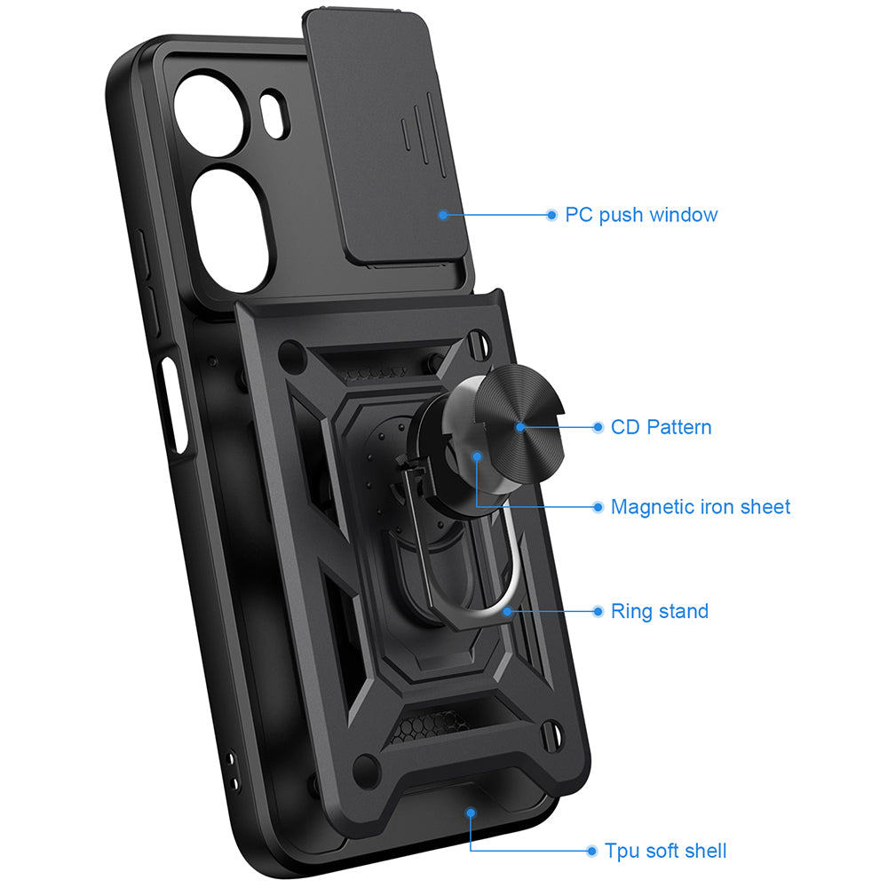 Cover til Xiaomi Redmi A7 Pro 4G, Techsuit, CamShield, Blå