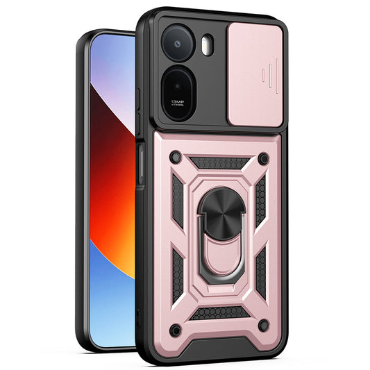 Cover til Xiaomi Redmi A7 Pro 4G, Techsuit, CamShield, Lyserød Guld