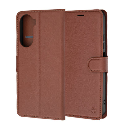 Cover til Xiaomi Redmi A7 Pro 4G, Techsuit, Leather Folio, Brun