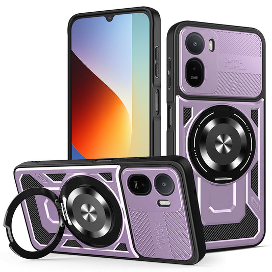 Cover til Xiaomi Redmi A7 Pro 4G, Techsuit, RuggedCam, Lilla
