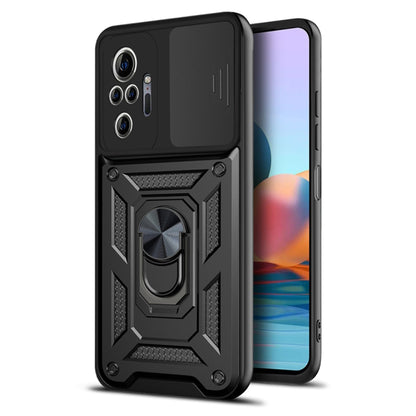 Cover til Xiaomi Redmi Note 10 Pro Max / Note 10 Pro, Techsuit, CamShield, Sort