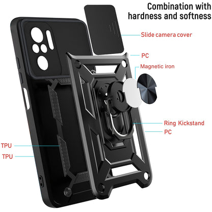 Cover til Xiaomi Redmi Note 10 Pro Max / Note 10 Pro, Techsuit, CamShield, Sort