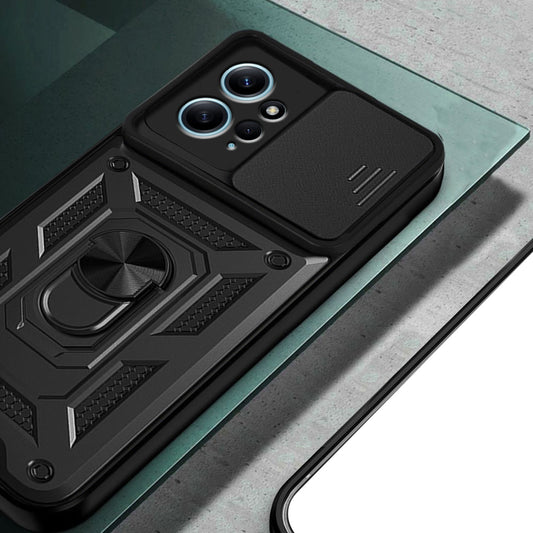 Cover til Xiaomi Redmi Note 12 4G, Techsuit, CamShield, Sort