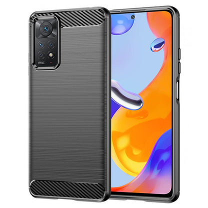 Case for Xiaomi Redmi Note 12 Pro 4G / Note 11 Pro 5G / Note 11 Pro, Techsuit, Carbon, Black