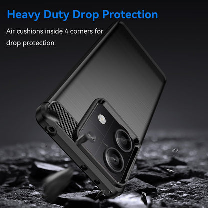 Cover til Xiaomi Redmi Note 13 4G, Techsuit, Carbon, Sort