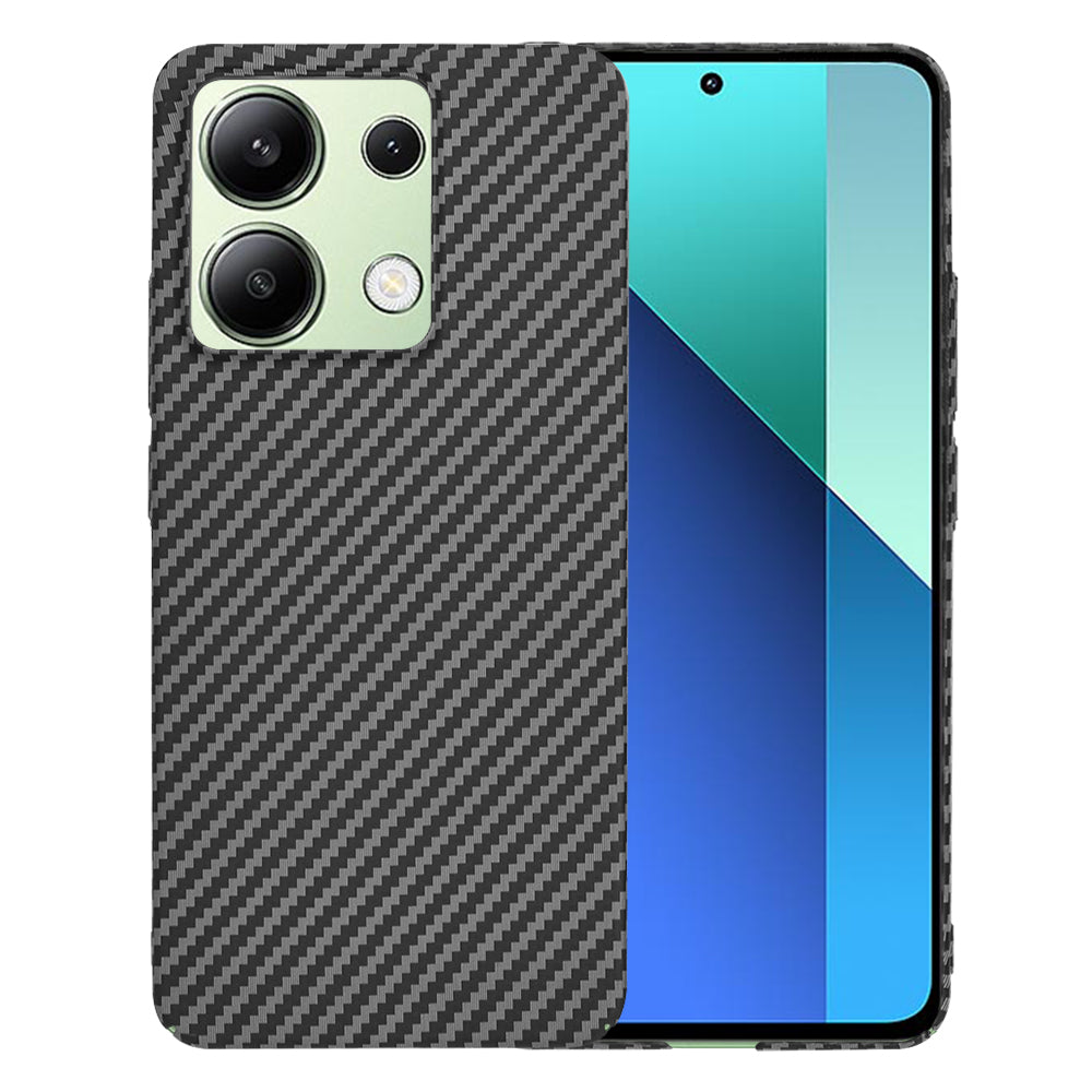 Cover til Xiaomi Redmi Note 13 4G, Techsuit, Carbonite FiberShell, Sort