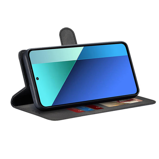 Cover til Xiaomi Redmi Note 13 4G, Techsuit, Diary Book, Sort