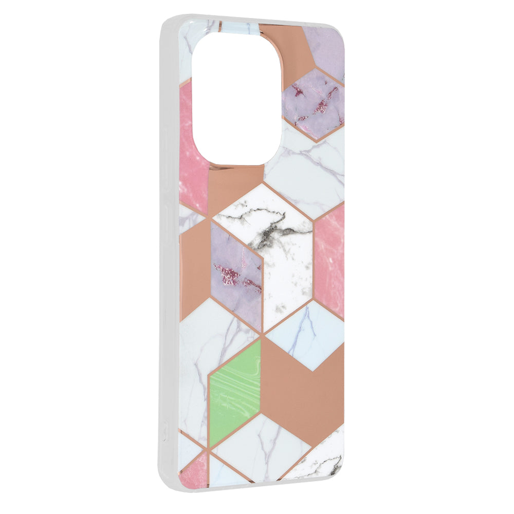 Cover til Xiaomi Redmi Note 13 4G, Techsuit, Marble, Lilla