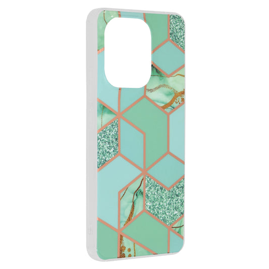 Cover til Xiaomi Redmi Note 13 4G, Techsuit, Marble, Grøn