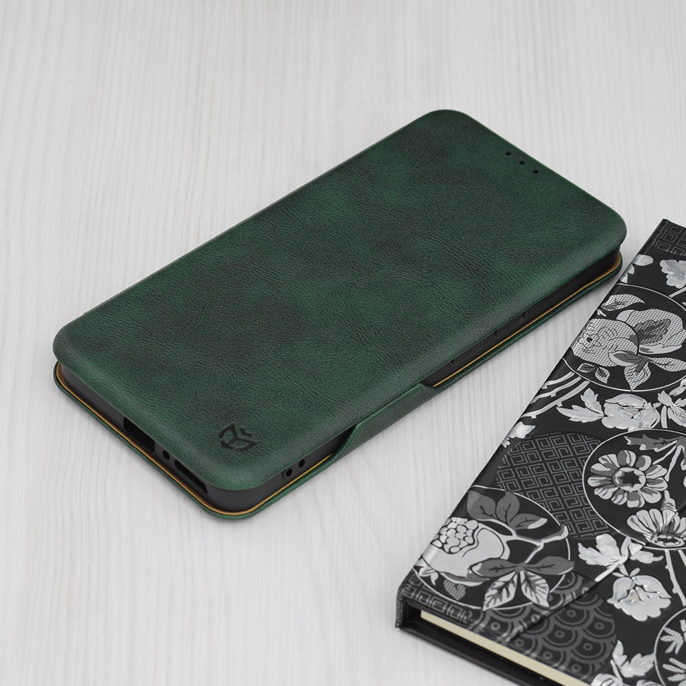 Cover til Xiaomi Redmi Note 13 4G, Techsuit, Safe Wallet Plus, Grøn