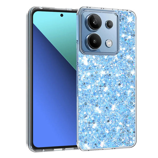 Cover til Xiaomi Redmi Note 13 4G, Techsuit, Sparkly Glitter, Blå
