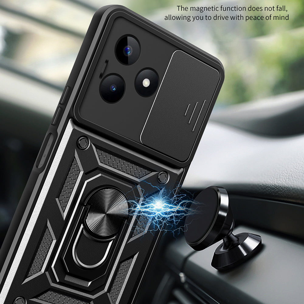 Case for Xiaomi Redmi Note 13 5G, Techsuit, CamShield, Black