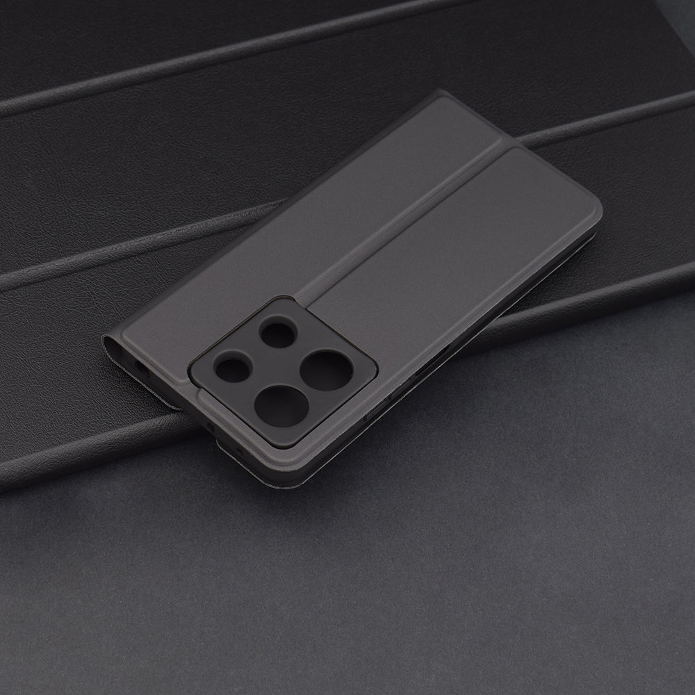 Cover til Xiaomi Redmi Note 13 5G, Techsuit, Magskin Book, Sort