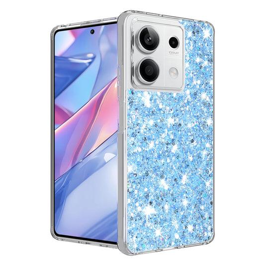 Cover til Xiaomi Redmi Note 13 5G, Techsuit, Glitrende Glitter, Blå