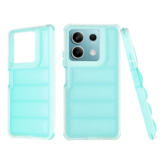 Cover til Xiaomi Redmi Note 13 5G, Techsuit, Wave Shield, Turkis