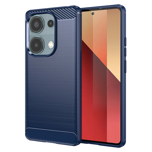 Cover til Xiaomi Redmi Note 13 Pro 4G / Poco M6 Pro 4G, Techsuit, Carbon, Blå