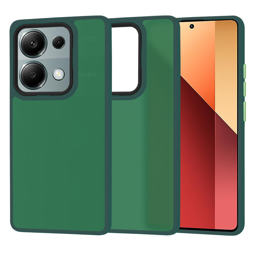 Cover til Xiaomi Redmi Note 13 Pro 4G / Poco M6 Pro 4G, Techsuit, HaloFrost, Grøn