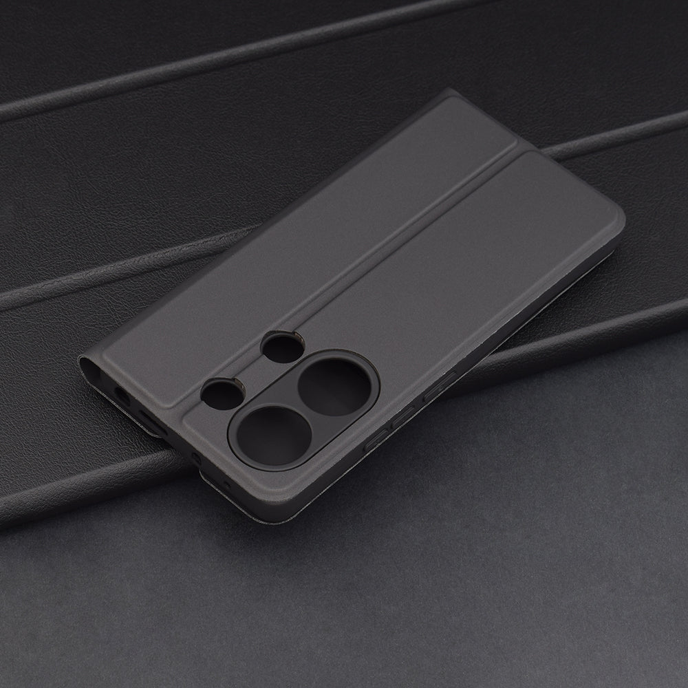 Cover til Xiaomi Redmi Note 13 Pro 4G / Poco M6 Pro 4G, Techsuit, Magskin Book, Sort