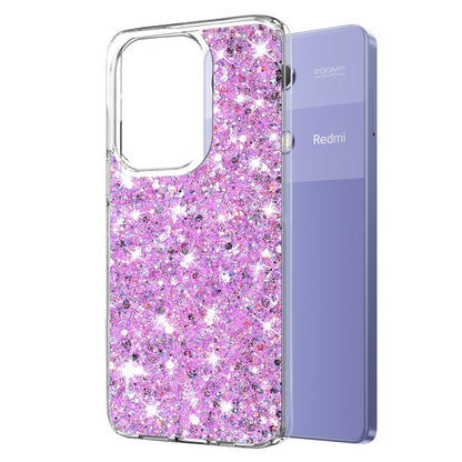 Cover til Xiaomi Redmi Note 13 Pro 4G / Poco M6 Pro 4G, Techsuit, Glitrende Glitter, Magenta