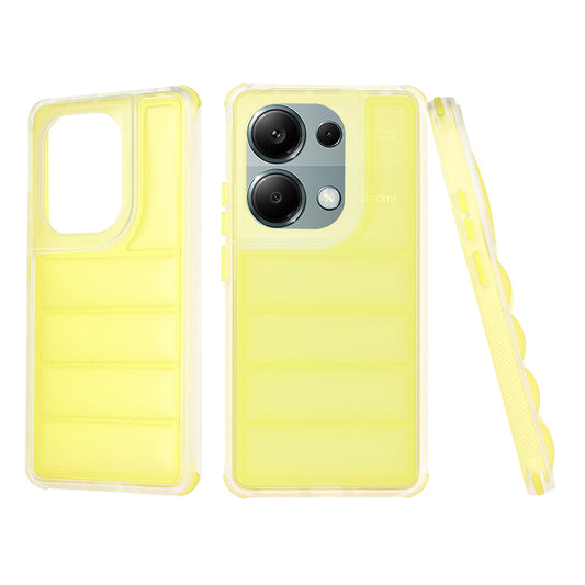 Cover til Xiaomi Redmi Note 13 Pro 4G / Poco M6 Pro 4G, Techsuit, Wave Shield, Gul