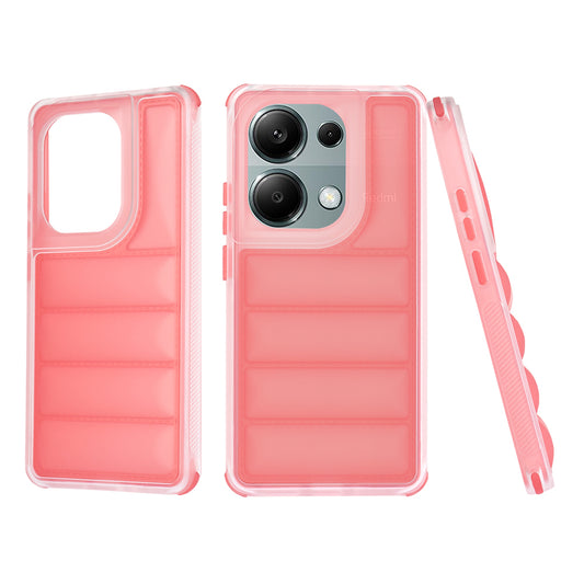 Cover til Xiaomi Redmi Note 13 Pro 4G / Poco M6 Pro 4G, Techsuit, Wave Shield, Rød