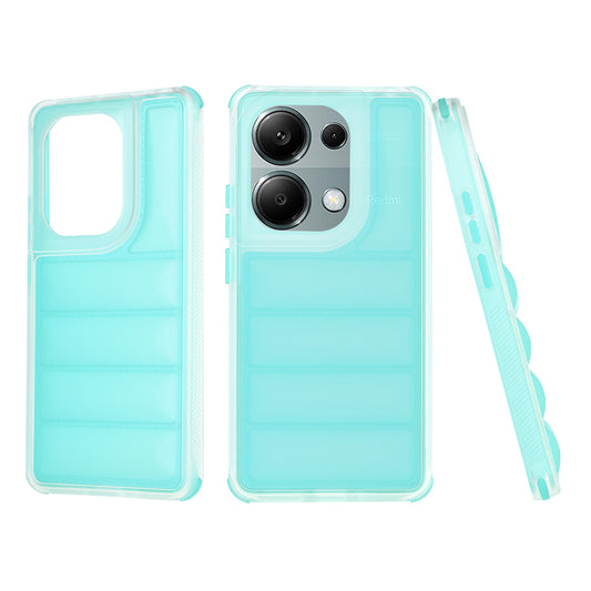 Cover til Xiaomi Redmi Note 13 Pro 4G / Poco M6 Pro 4G, Techsuit, Wave Shield, Turkis