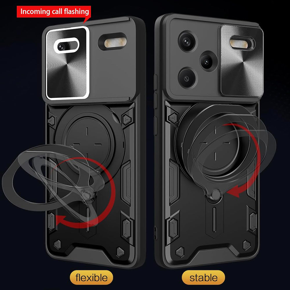 Cover til Xiaomi Redmi Note 13 Pro+, Techsuit, CamGuard Pro, Sort