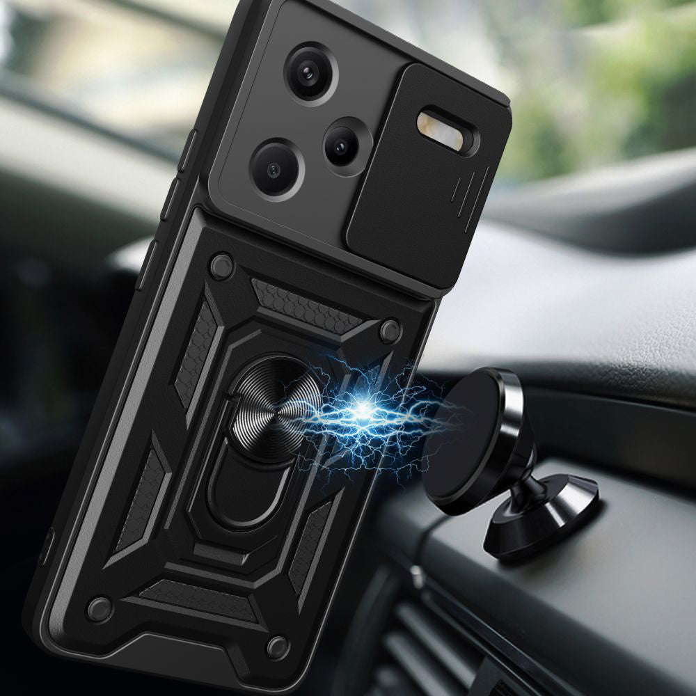 Cover til Xiaomi Redmi Note 13 Pro+, Techsuit, CamShield, Sort