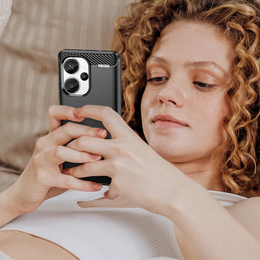 Cover til Xiaomi Redmi Note 13 Pro+, Techsuit, Carbon, Sort
