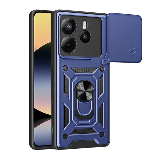 Cover til Xiaomi Redmi Note 14 4G (Regional), Techsuit, CamShield, Blå