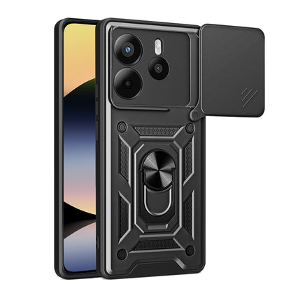 Cover til Xiaomi Redmi Note 14 4G (Regional), Techsuit, CamShield, Sort
