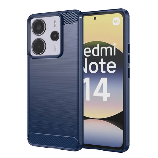 Cover til Xiaomi Redmi Note 14 4G (Regional), Techsuit, Carbon, Blå