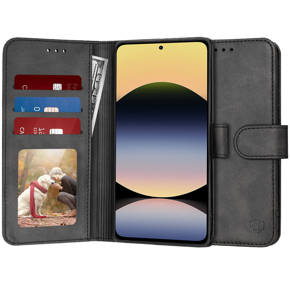 Cover til Xiaomi Redmi Note 14 4G (Regional), Techsuit, Diary Book, Sort