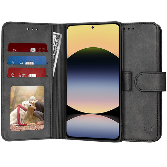 Cover til Xiaomi Redmi Note 14 4G (Regional), Techsuit, Diary Book, Sort