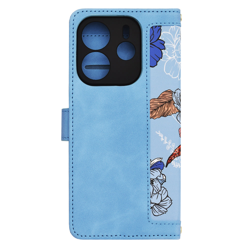 Cover til Xiaomi Redmi Note 14 4G (Regional), Techsuit, FlipCraft, Blå