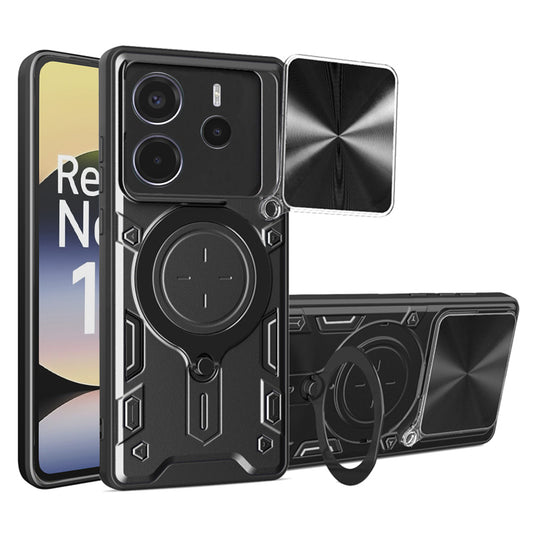 Cover til Xiaomi Redmi Note 14 4G (Standard), Techsuit, CamGuard Pro, Sort