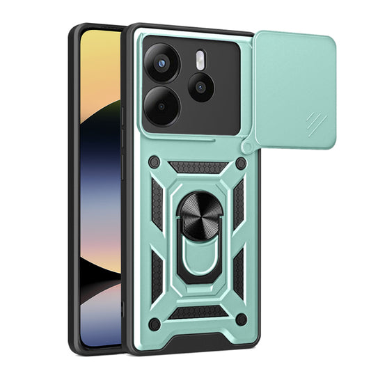 Cover til Xiaomi Redmi Note 14 4G (Standard), Techsuit, CamShield, Grøn