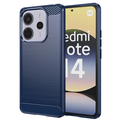 Cover til Xiaomi Redmi Note 14 4G (Standard), Techsuit, Carbon, Blå