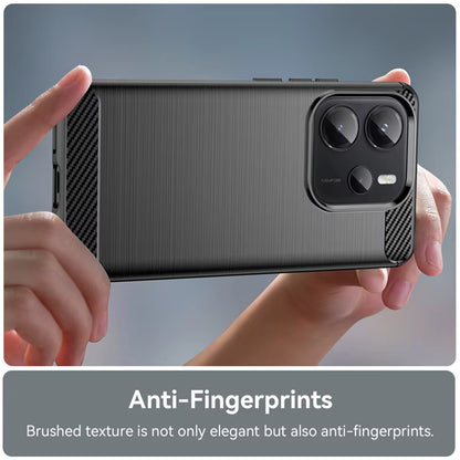 Cover til Xiaomi Redmi Note 14 4G (Standard), Techsuit, Carbon, Blå