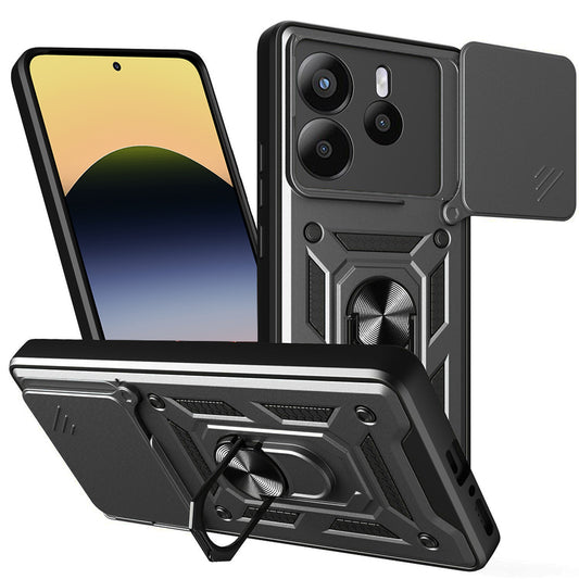 Cover til Xiaomi Redmi Note 14 5G, Techsuit, CamShield, Sort