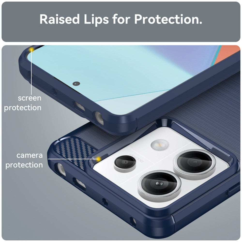 Cover til Xiaomi Redmi Note 14 5G, Techsuit, Carbon, Sort