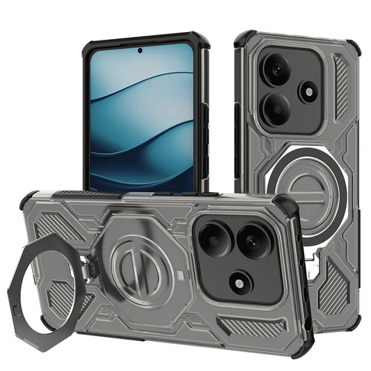 Cover til Xiaomi Redmi Note 14 5G, Techsuit, Carbon Shield Pro, Røgfarvet
