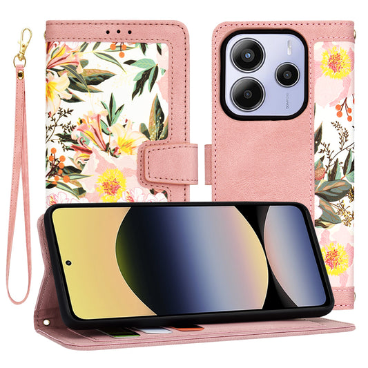 Cover til Xiaomi Redmi Note 14 5G, Techsuit, FlipCraft, Pink